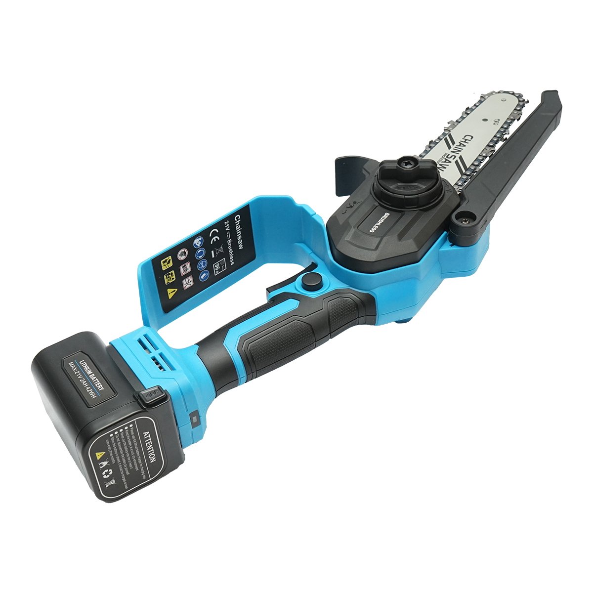 Mini fierastrau electric 500W cu acumulator Li-ion 21V, diametru taiere 180mm